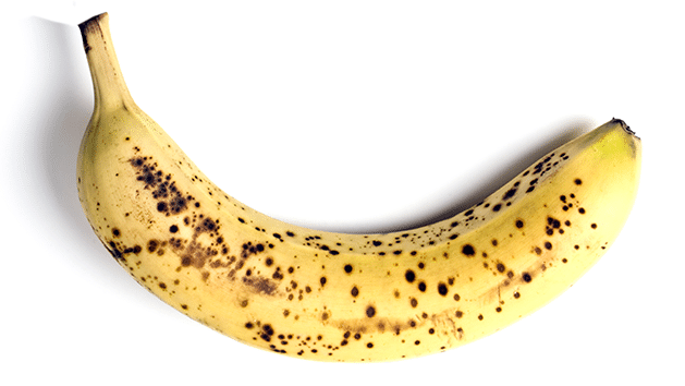 Banana photo with spots for blog