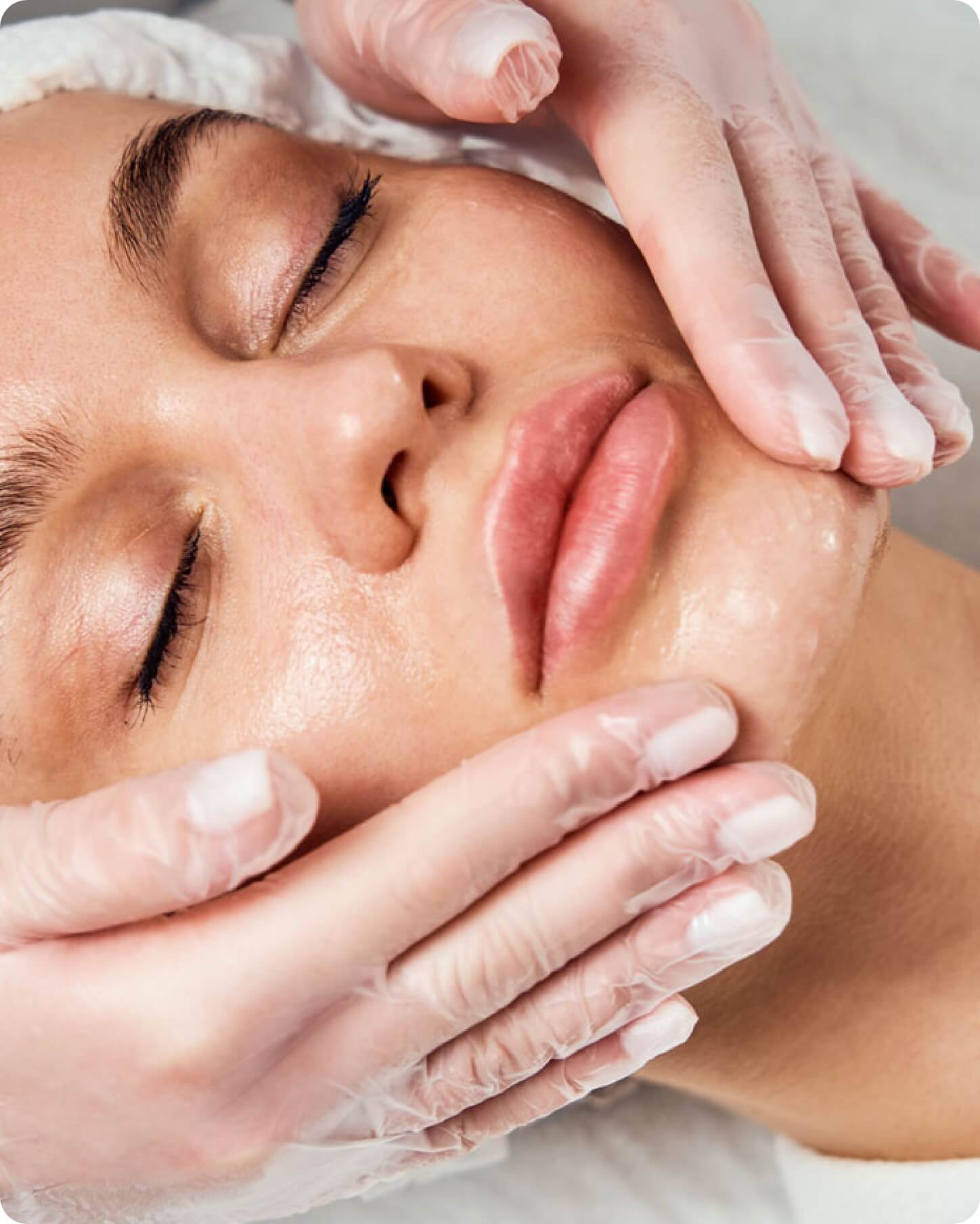 Patient getting a treatment